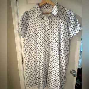 Alexis for Target Blue and White Tulip Sleeve Dress